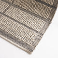 Albany Ivory Grey Wool Rug | Rug texture and styling detail