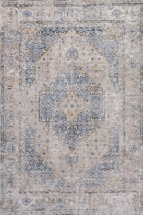 Allen Blue Cream Traditional Rug product photo