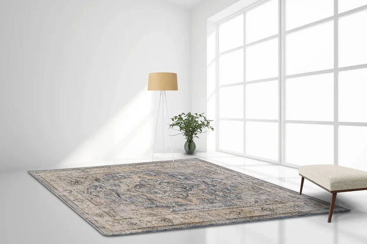 Allen Blue Traditional Rug
