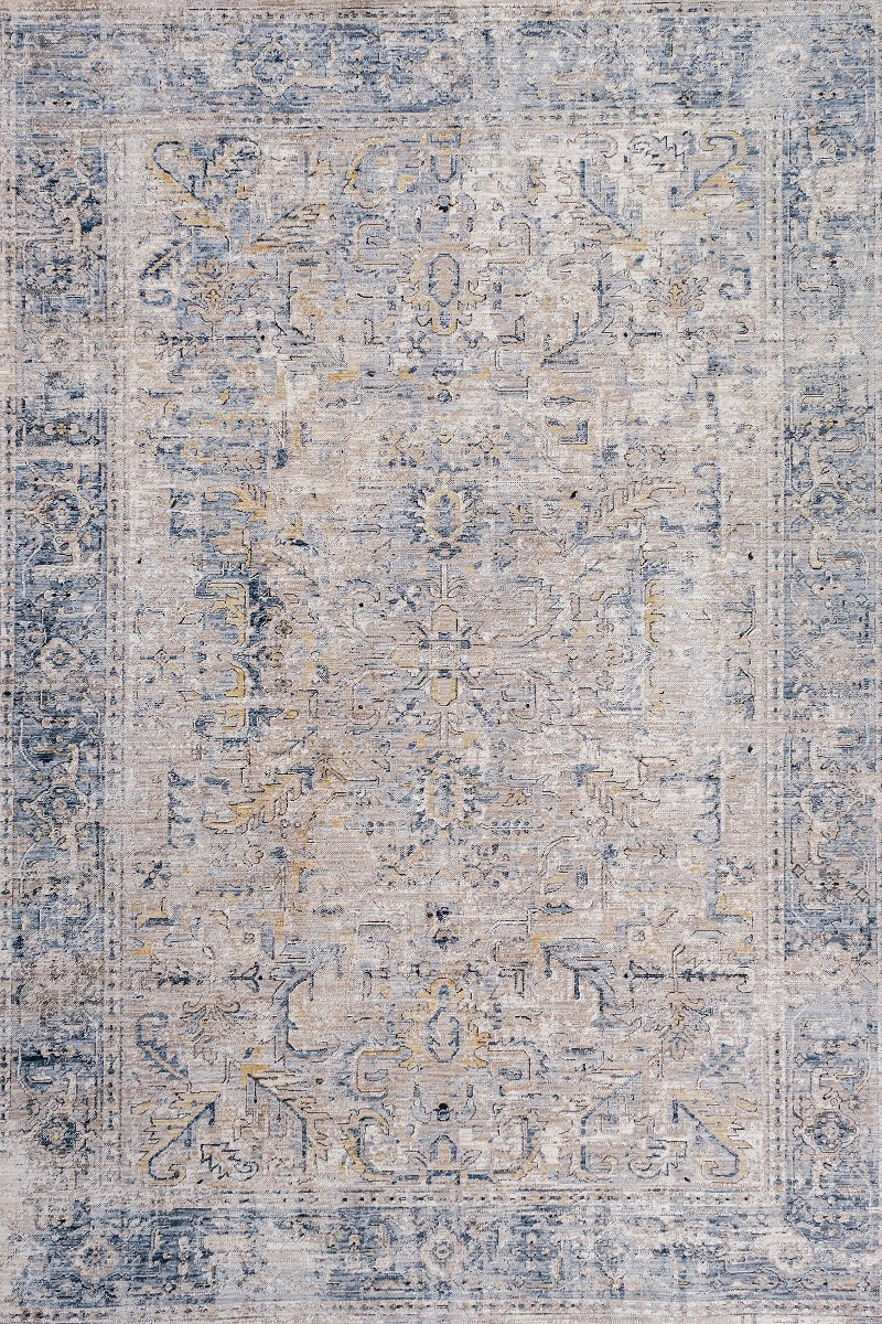 Allen Cream Blue Rug product photo