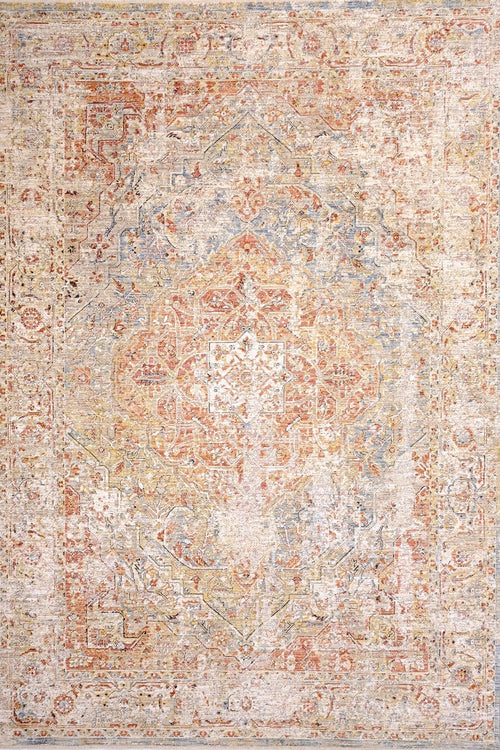 Allen Orange Blue Transitional Rug product photo