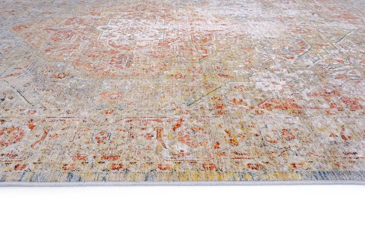 Allen Orange Blue Transitional Rug
