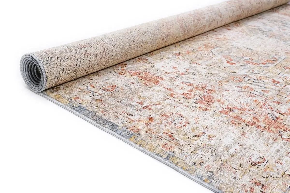 Allen Orange Blue Transitional Rug