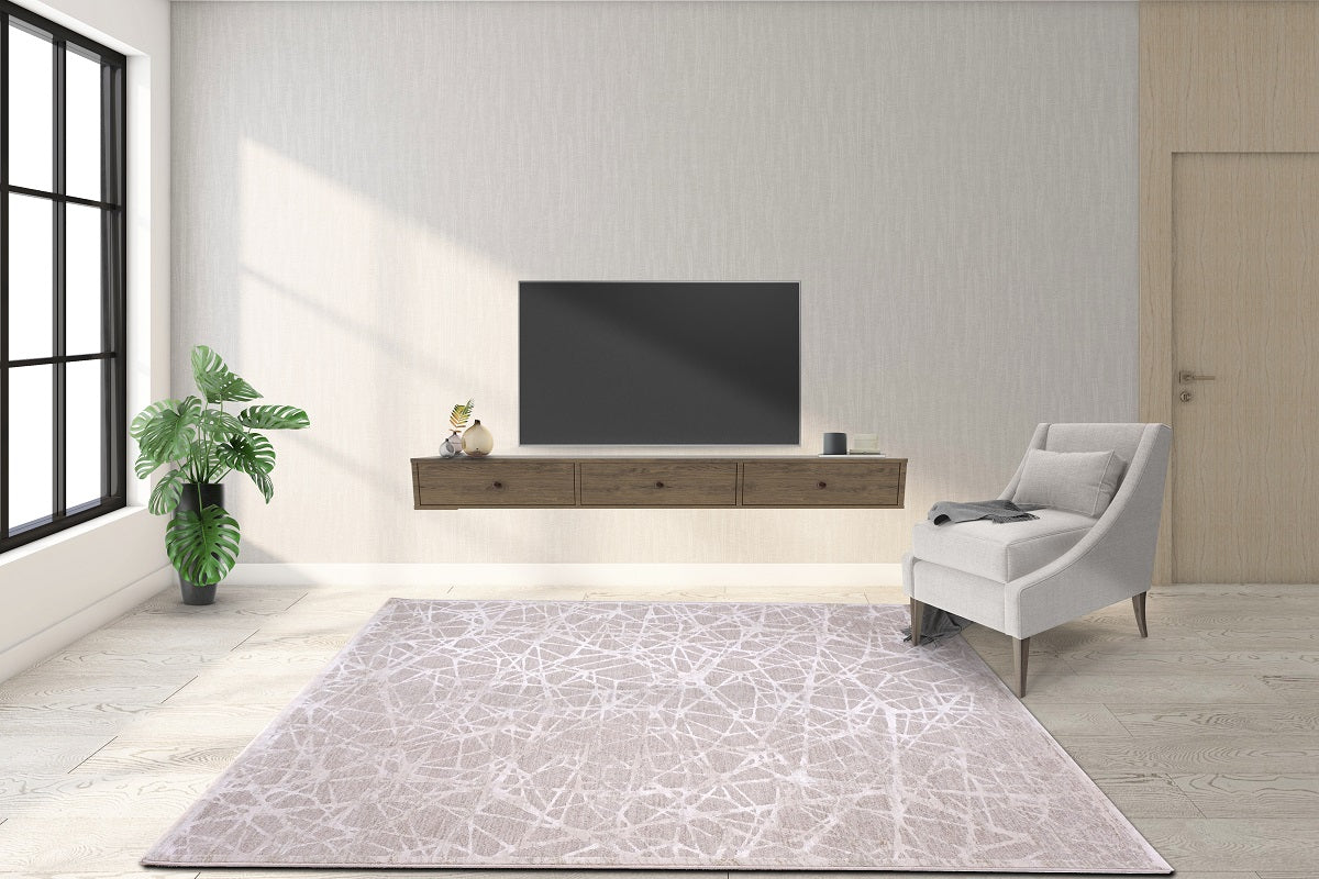 Arwen Lightning Grey Modern Rug – product gallery view 2