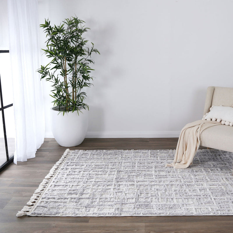 Bilbao Kubra Contemporary Grey Rug — additional product photo