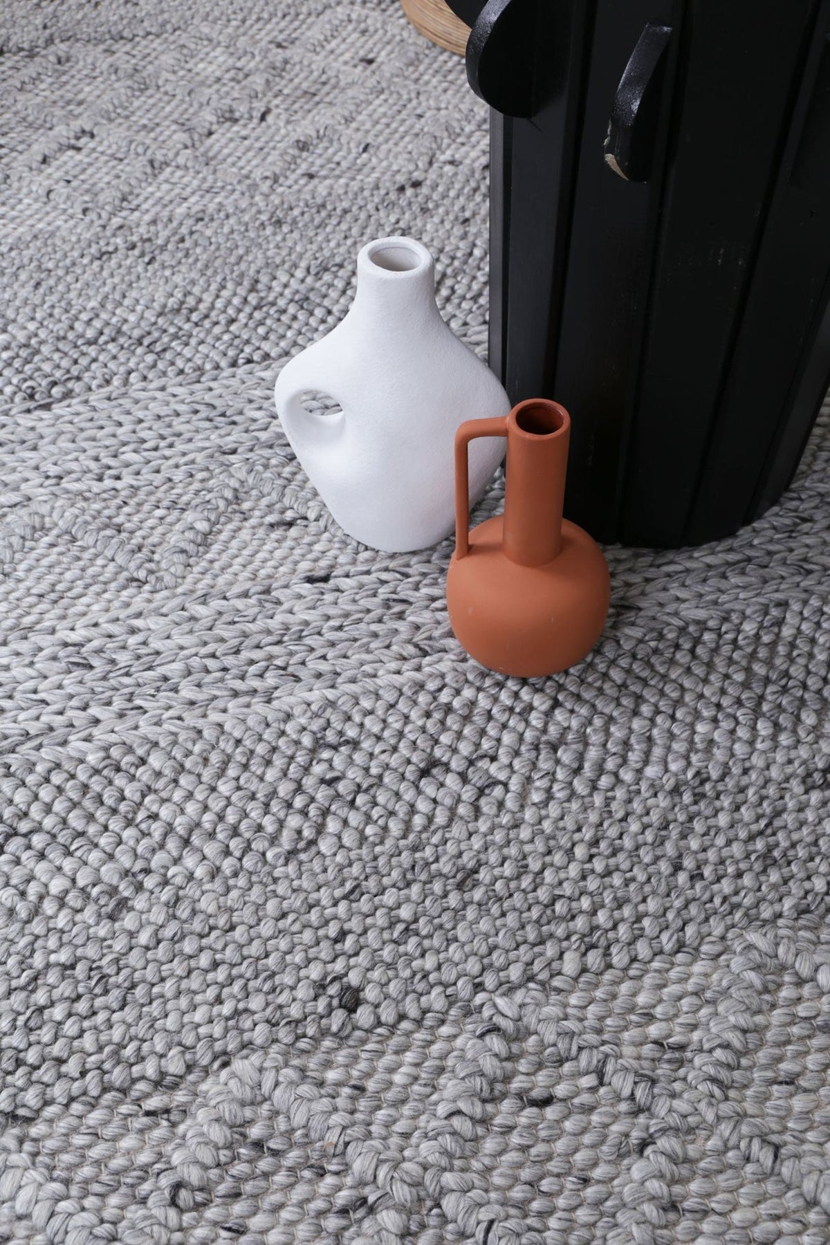 Bella Handwoven Wool Steel Rug – lifestyle and room inspiration