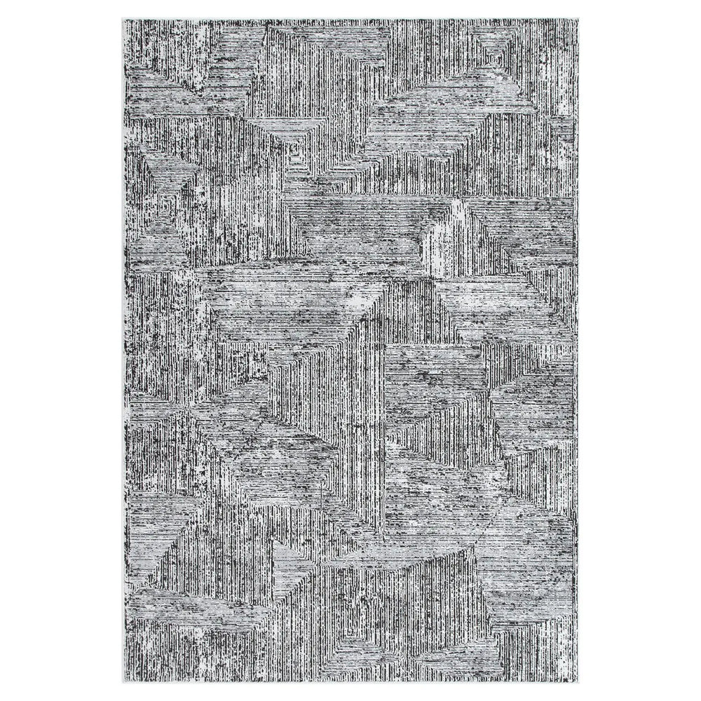Calvin Klein Abstract Floor Rug Cream/Black