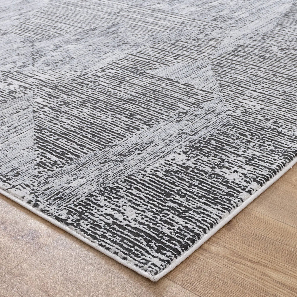 Calvin Klein Abstract Floor Rug Cream/Black