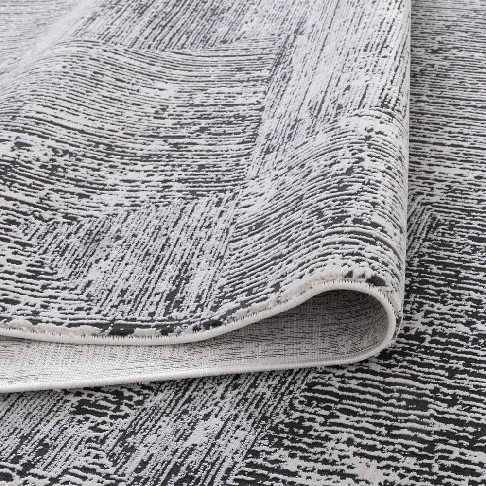 Calvin Klein Abstract Floor Rug Cream/Black