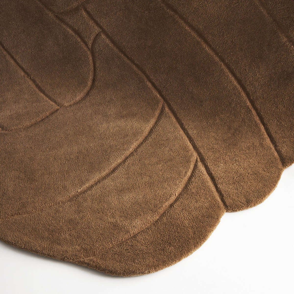 Coral Irregular Wool Rug – additional gallery photo 8