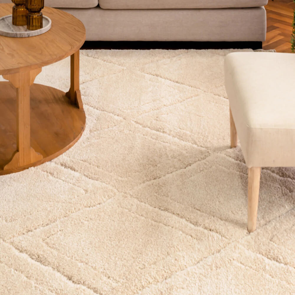 Liege Modern Cream Cream Rug