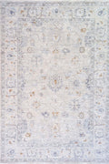 Crucial Floral Light Grey Transitional Rug