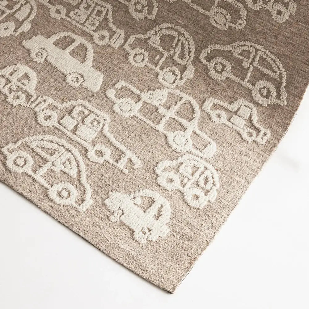 Kelso Natural Ivory Wool Nursery Rug