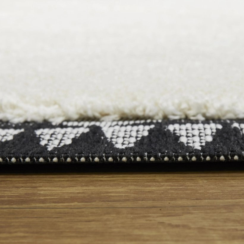 Liege Moroccan Cream Black Rug — product photograph 2