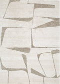 Loki Abstract Beige Rug – full rug design