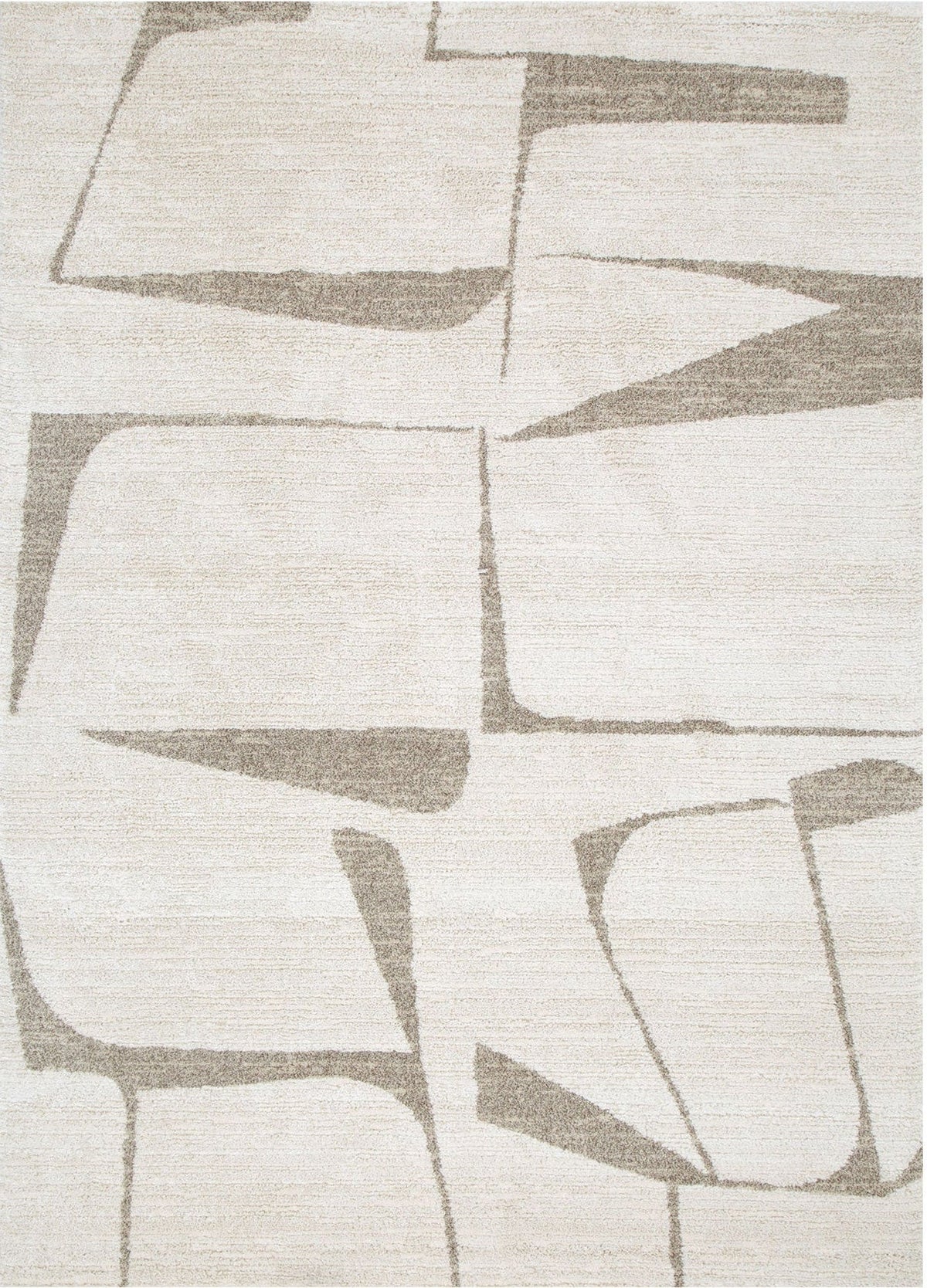 Loki Abstract Beige Rug – full rug design