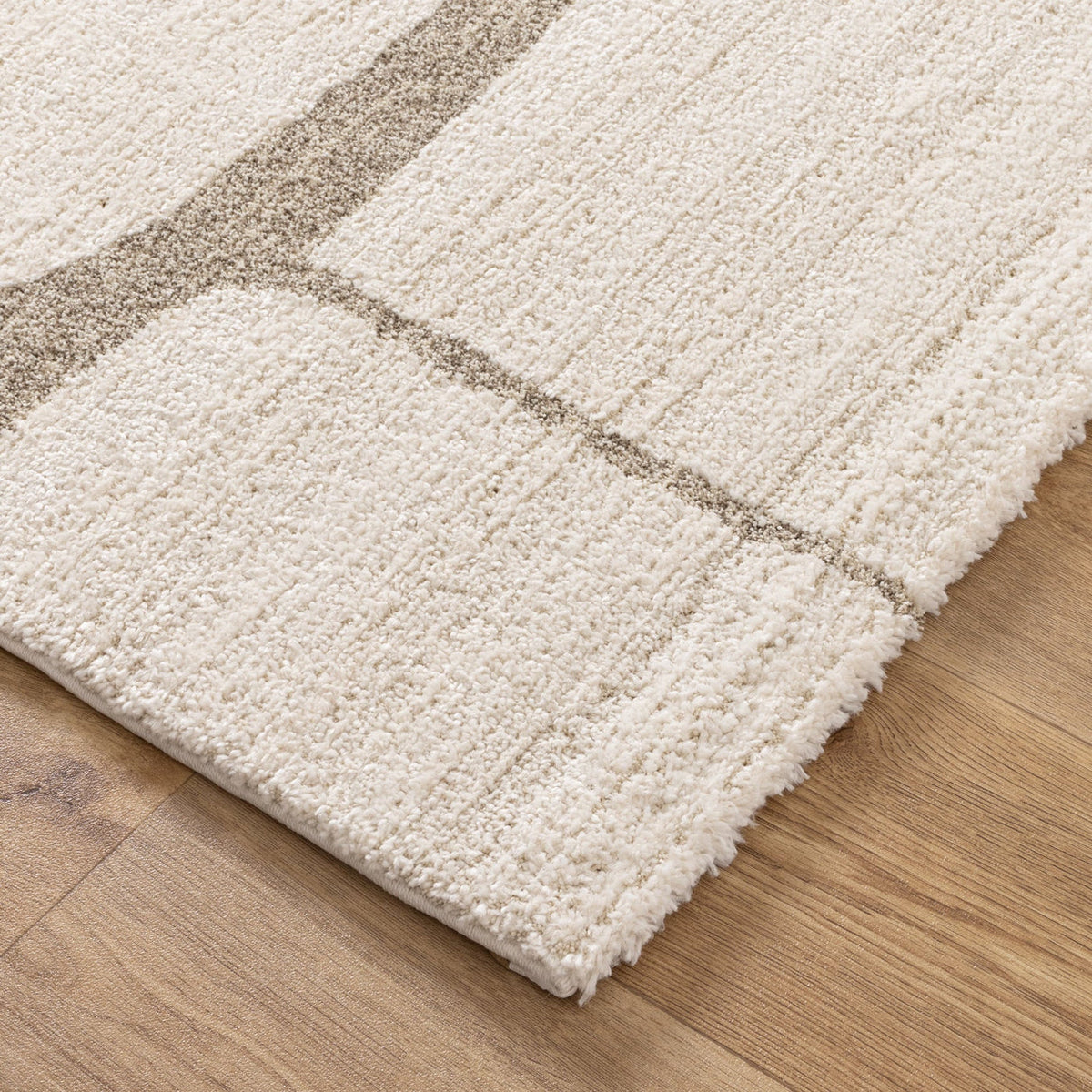 Loki Abstract Beige Rug – lifestyle and room inspiration