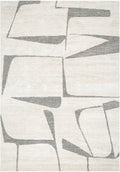 Loki Abstract Grey Rug — product photograph 1