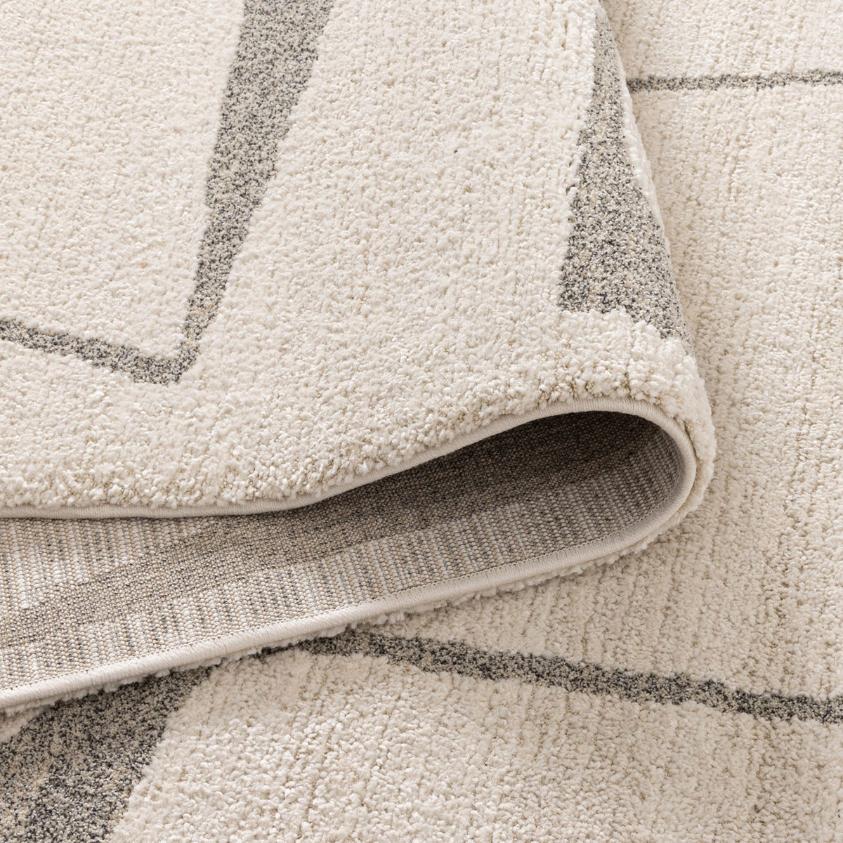 Loki Abstract Grey Rug — product photograph 3