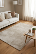 Loki Plain Natural Rug – full rug design