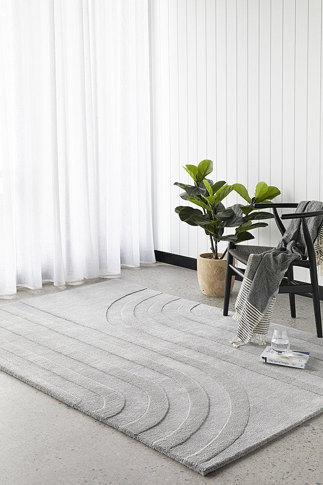 Summit Trail Grey rug — official product photograph 1