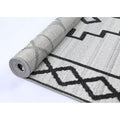 Archer Marrakech Rug Salt – rolled rug perspective