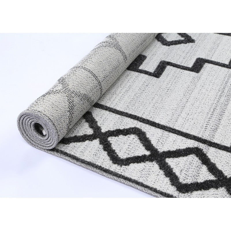 Archer Marrakech Rug Salt – rolled rug perspective