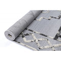 Archer Marrakech Rug Silver – rolled rug perspective