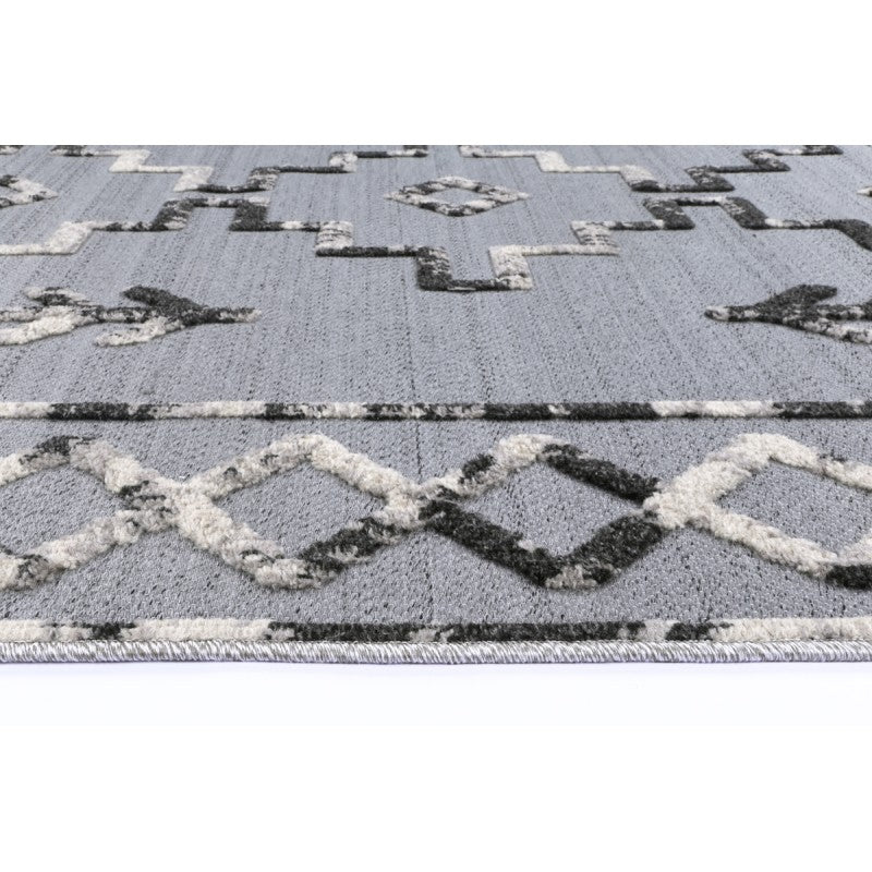 Archer Marrakech Rug Silver – pattern close-up